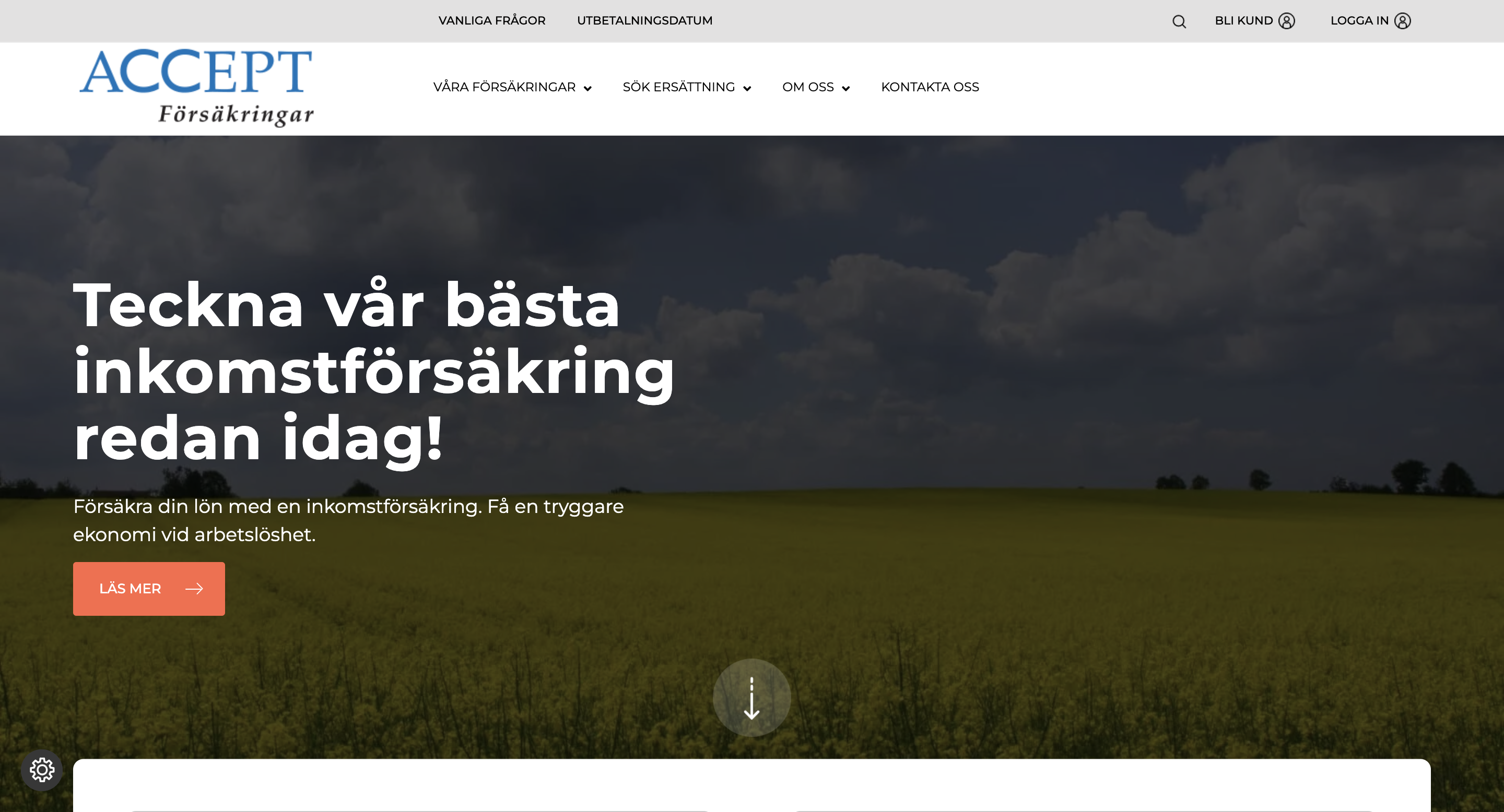 Accept hemsida