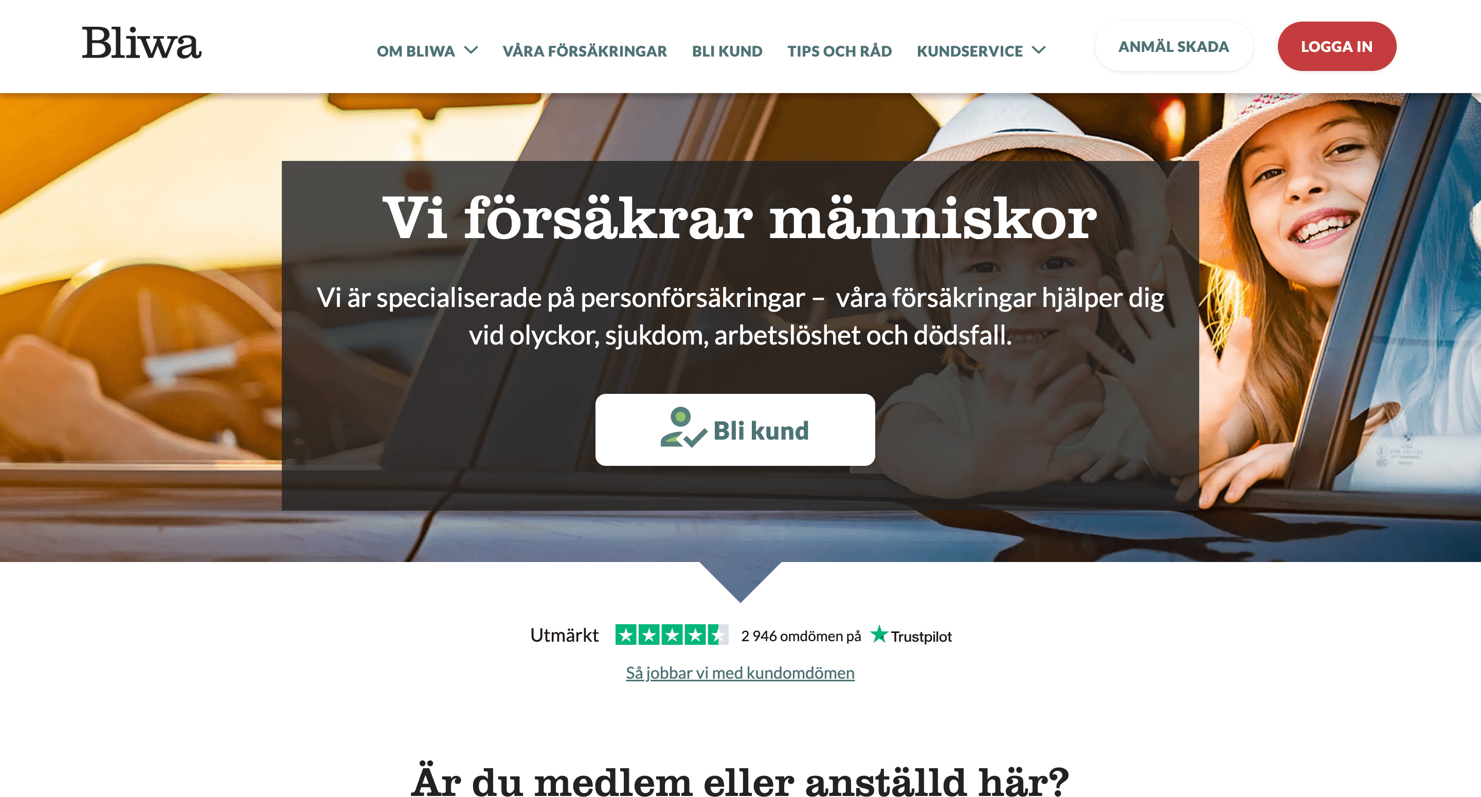 Bliwa hemsida