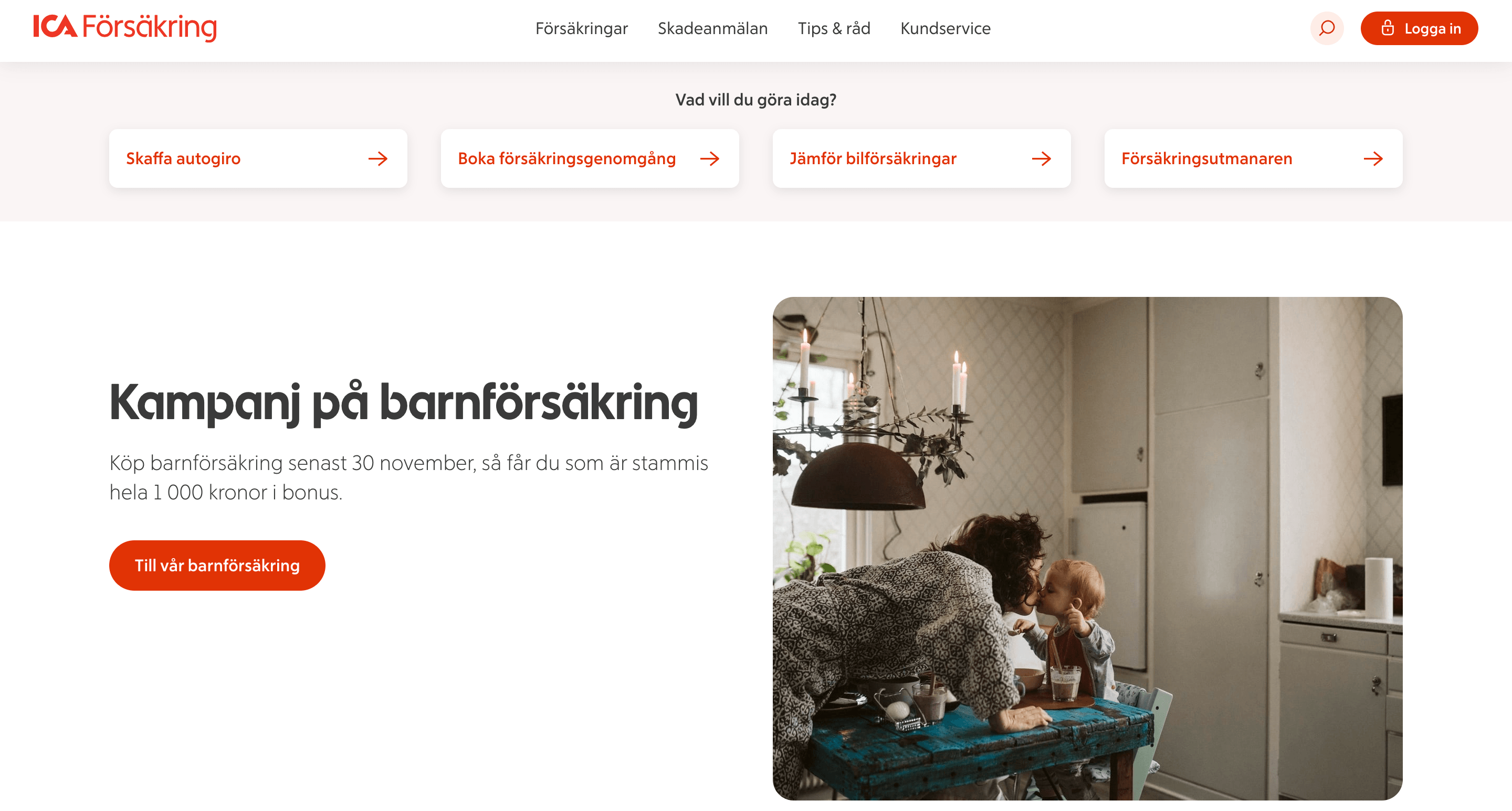 ICA Försäkring hemsida